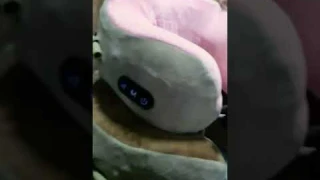 my new comfy rechargeable U-shaped neck massage pillow