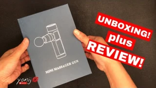 #unboxing ROSY FINCH Portable Deep Tissue Percussion Mini Massager Gun with 4 Heads REVIEW