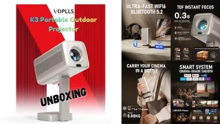 VOPLLS K3 Netflix Certified Portable Projector Unboxing #ProjectorUnboxing  #NetflixProjector
