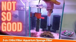 3-IN-1 MINI FILTER AQUARIUM SPONGE FILTER [UNBOXING + REVIEW]