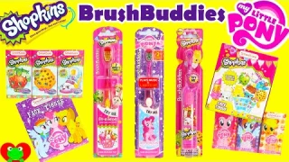 Shopkins and My Little Pony Brush Buddies