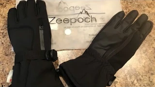Zeppoch Thinsulate Ski Gloves Review | Touch Screen Usable Winter Gloves with Pockets
