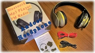 Беспроводные наушники Andoer / Bluetooth, FM radio and MP3 player headset Andoer