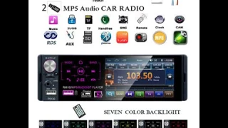 Single Din 4.1 Inch Touch Screen Car Stereo Bluetooth FM AM RDS MP5 Player 2USB Adjust lights Video