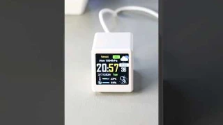 SMALL PORTABLE SMSRT WIFI WEATHER STATION DISPLAY #unboxing #review #asmr #shorts