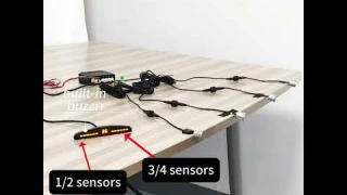 Car Auto Led Display Parking Sensor With 4 Sensors Reverse Backup Car Parking Radar Detector System