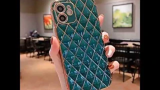 For Iphone Case Luxury Gold Plated Diamond Silicone Case for iPhone 12/11 Pro Max