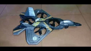 V17 Raptor. RC Drone / fighter jet plane. How it flies with just one joystick. Indoors or outdoors