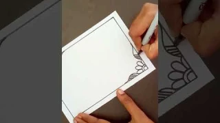 project work design border easy and beautiful #shorts #ytshorts #viral