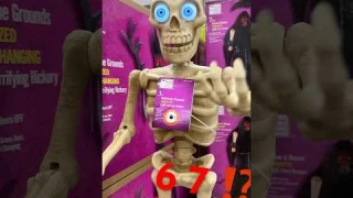 6-7 animatronic skeleton at Home Depot ⁉️