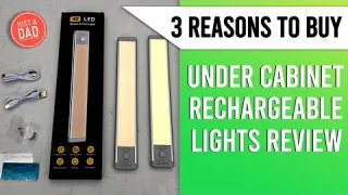 MCGOR Under Cabinet Rechargeable Lights REVIEW