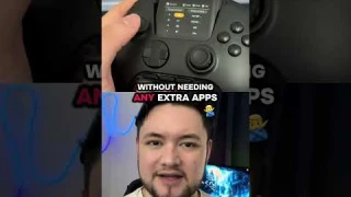 Manba One Controller with built in display for adjusting buttons, macros, and more