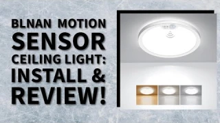 Unboxing & Installing the BLNAN Motion Sensor Ceiling Light | LED Flush Mount with Timer Review