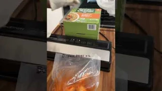 Here’s a vacuum sealing tip I wish I had known sooner: If you’re sealing something with a lot of