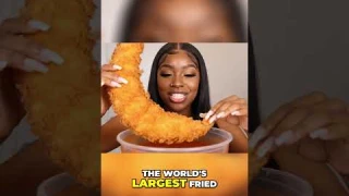 yall today i eat the worlds LARGEST fried shrimp... with hot sauce of course