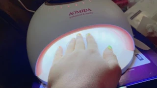 UV LED Nail Lamp, AOMIDA 54W Fast Drying UV Light for Nails, Automatic Sensor 30s/60s/120s Timer
