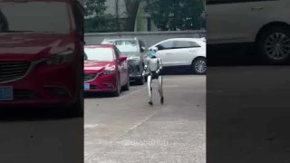 🔥🤖 Unitree G1 Sprints Like a Human — Smooth Acceleration and Stops! 🏃‍♂️ #unitree  #HumanoidRobot