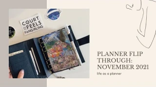 Planner Flip Through: November 2021