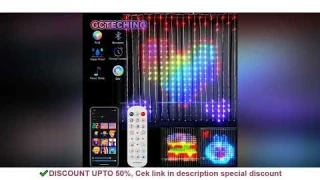 400LEDs Smart Curtain Lights Bluetooth App LED String RGB Fairy Lights DIY Music Change Display for