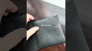 What are the 4 types of leather?