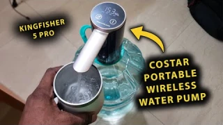 COSTAR Portable Wireless Water Pump Kingfisher 5 Pro Review | Automatic Water Dispenser