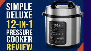 Simple Deluxe 12-in-1 Electric Pressure Cooker Review | 6QT Multi-Cooker for Easy Family Meals
