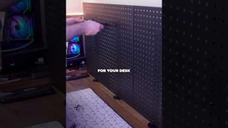 A pegboard that WONT ruin your walls? 👀 #gameroom #gamingsetup #desksetup #desksetupideas