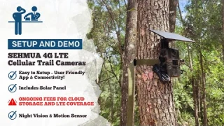 Setup and Demo - SEHMUA Solar 4G LTE Cellular Trail Cameras