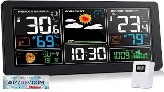 Kalawen Home Weather Stations Wireless Indoor Outdoor Thermometer Portable Digital Weather Review