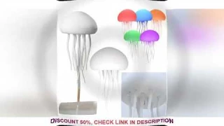 Cartoon Dancing Jellyfish Night Light RGB Gradient Cute Jellyfish Bedside Lamp Voice Control Type-C