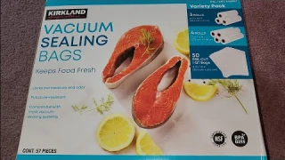 Costco Sale Item Review Kirkland Signature Vacuum Sealing Bags Variety Pack VS Food Saver Comparison