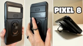 Simtect Sliding Lens Cover Kickstand Case for Google Pixel 8