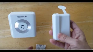 Fosmon Wireless Door Entry Alert - Instructions and Review - B+ to A-