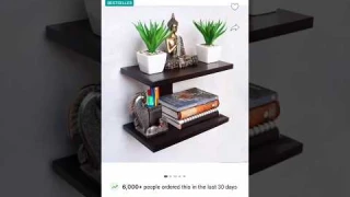 Wooden wall mount TV set up box stand wall shelves#woodenwall #shelves #flipkart#stand #wallshelves