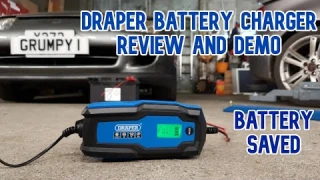 Draper tools New 6V/12V Smart Charger And Battery Maintainer 6A review and demo. New product