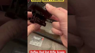 How to install a Reflex Red Dot Rifle Scope Sight: Charter Tactical Mark 1.0 Red Dot #reddotsight