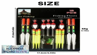 Fishing Float Set 15pc Professional Vertical Buoy With Glow Stick Multifunction Lure Review