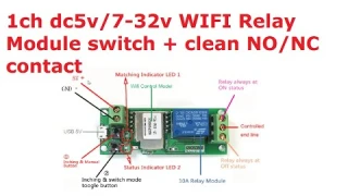 DIY Basics - 1ch dc 5v/7-32v Relay Module switch + clean NO/NC contact  eWelink - Alarms/ relays etc