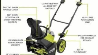New Little Bargain Lithium Ion Snow Blower From Ryobi