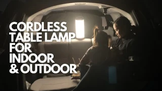 CORDLESS LED CYLINDER SHAPED TOUCH TABLE LAMP  | UNBOXING AND DEMO