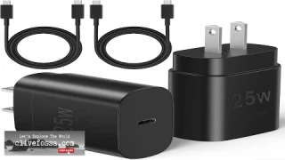 Type C Charger Fast Charging USB C Charger Block 2 Pack 25W Phone Review