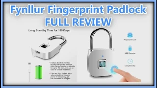 Fynllur Fingerprint Padlock, Smart Padlock, High Security Padlock, USB Rechargeable FULL REVIEW