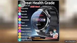 Highprecision ECG Blood Lipids Uric Acid Risk Assessment Smart Watch Pulse Body Fat BP Dynamics Hea
