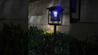 how does solar mosquito killer lamp to work?