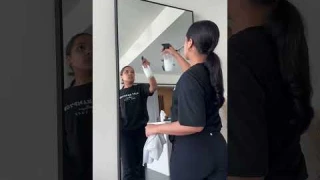 Unboxing my new IKEA Hovet mirror in black 🖤🖤