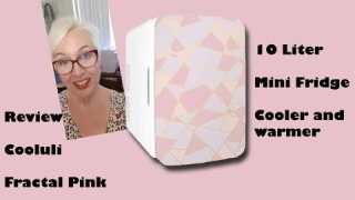 Review of Cooluli, Fractal Pink, 10 liter Mini Fridge.