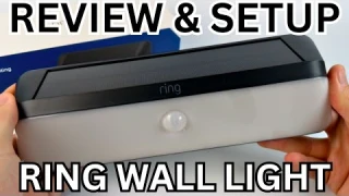 Ring Wall Light Solar Review, Setup, & Demo