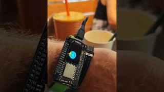 It's time for pumpkin latte 🎃 #coffee #esp8266 #oled