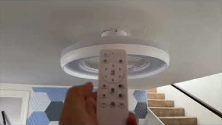 HUMHOLD Bladeless 24"  Ceiling Fan with Light Install & Review