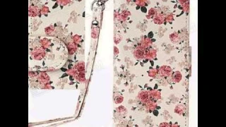 Flower Pattern Flip PU Leather Wallet Case w/ Stand / Photo Frame for IPHONE 5 / 5S - White + Pink